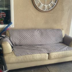 Leather Two Sofas (free)
