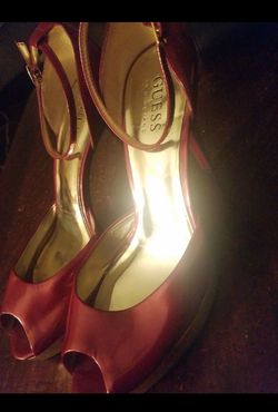Guess red heels
