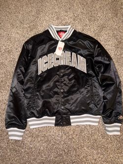 Icecream Satin Varsity Bomber Jacket