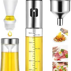 Olive Oil Sprayer and Dispenser with Silicone Brush for Cooking, Spray Bottle Set(never Used)