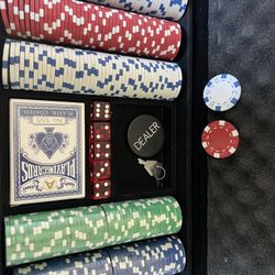 Poker chips at