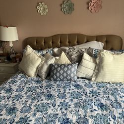 King Size Mattress and Headboard 