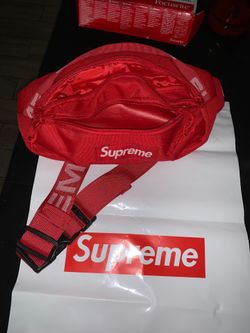 Supreme waist bag ss18 Red with bag