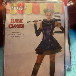 Dark Clown Halloween Costume 