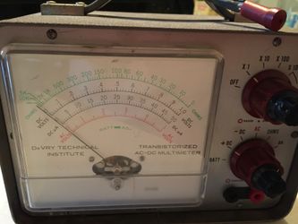 Vintage DeVry Transistorized AC-DC Multimeter