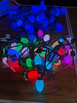 ✨ Multi-Color & Blue LED Christmas Lights (2 Strands) – As-Is / Fixed Cycle ✨
