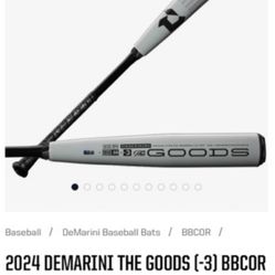 2024 DEMARINI THE GOODS (-3) BBCOR BASEBALL BAT