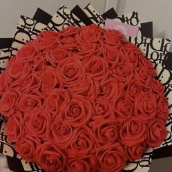 50 Red D1OR Eternal Rose Ramo | Valentine's Day Bouquet Bookings