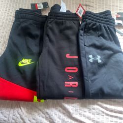 Nike, Jordan & Under Armour Boys Jogger Pants Bundle – New With Tags