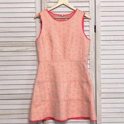 Sail to Sable Melon Jacquard Fit n Flare Mini Dress Size 6 PRICE FIRM