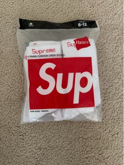 White Supreme Socks