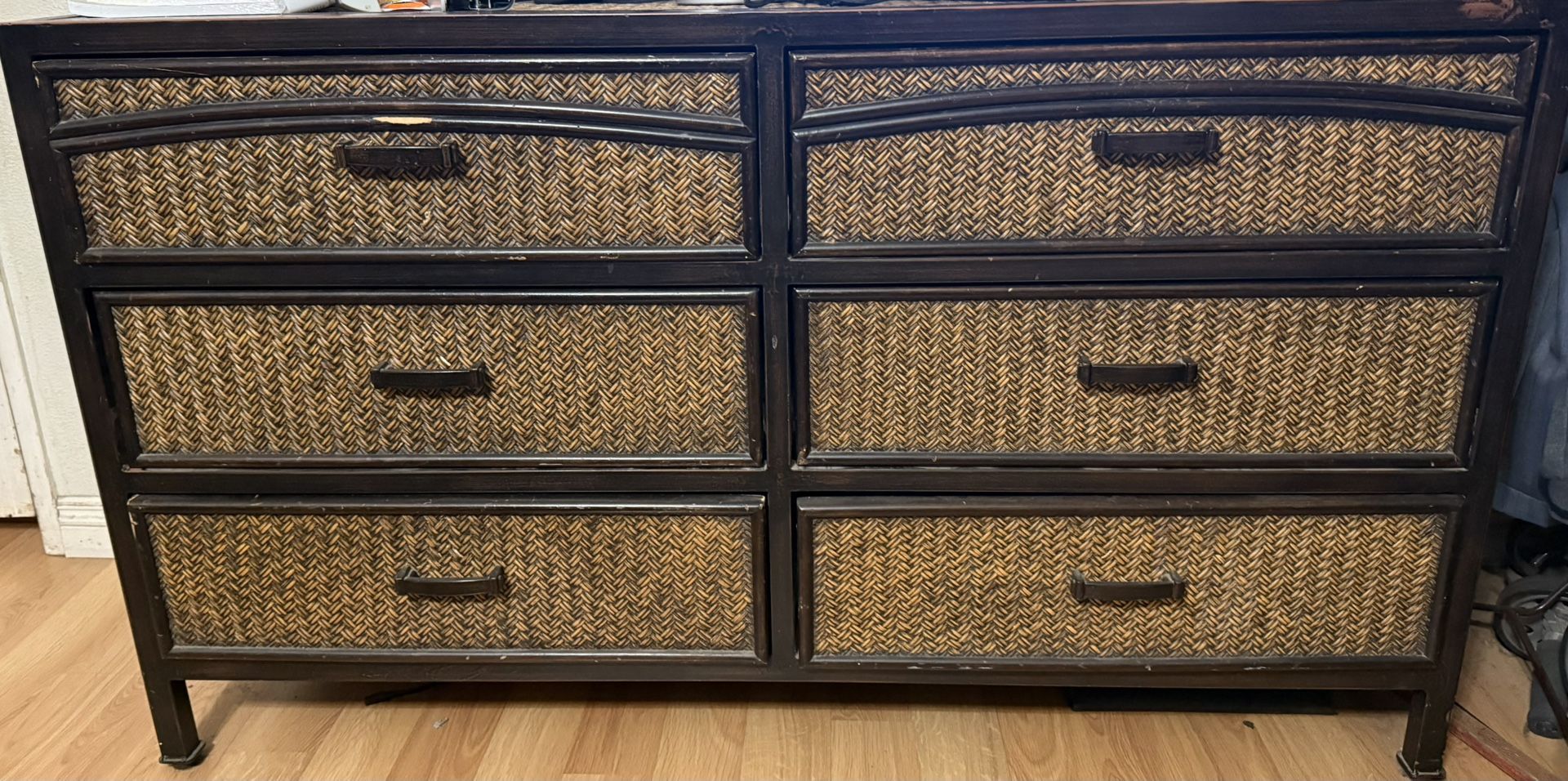 Vintage Bamboo Drawers