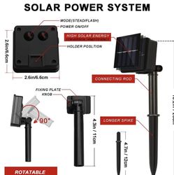 Beewin Outdoor Solar String Lights, 2 Pack 33ft 100L Solar Copper Fairy Lights,8 Modes Twinkle Lights Decor for Indoor Outdoor Patio Yard Trees Chris