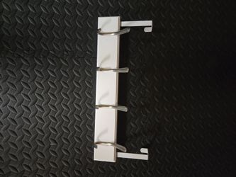 Wall-Mounted Coat Hook Rail with 4 Hooks