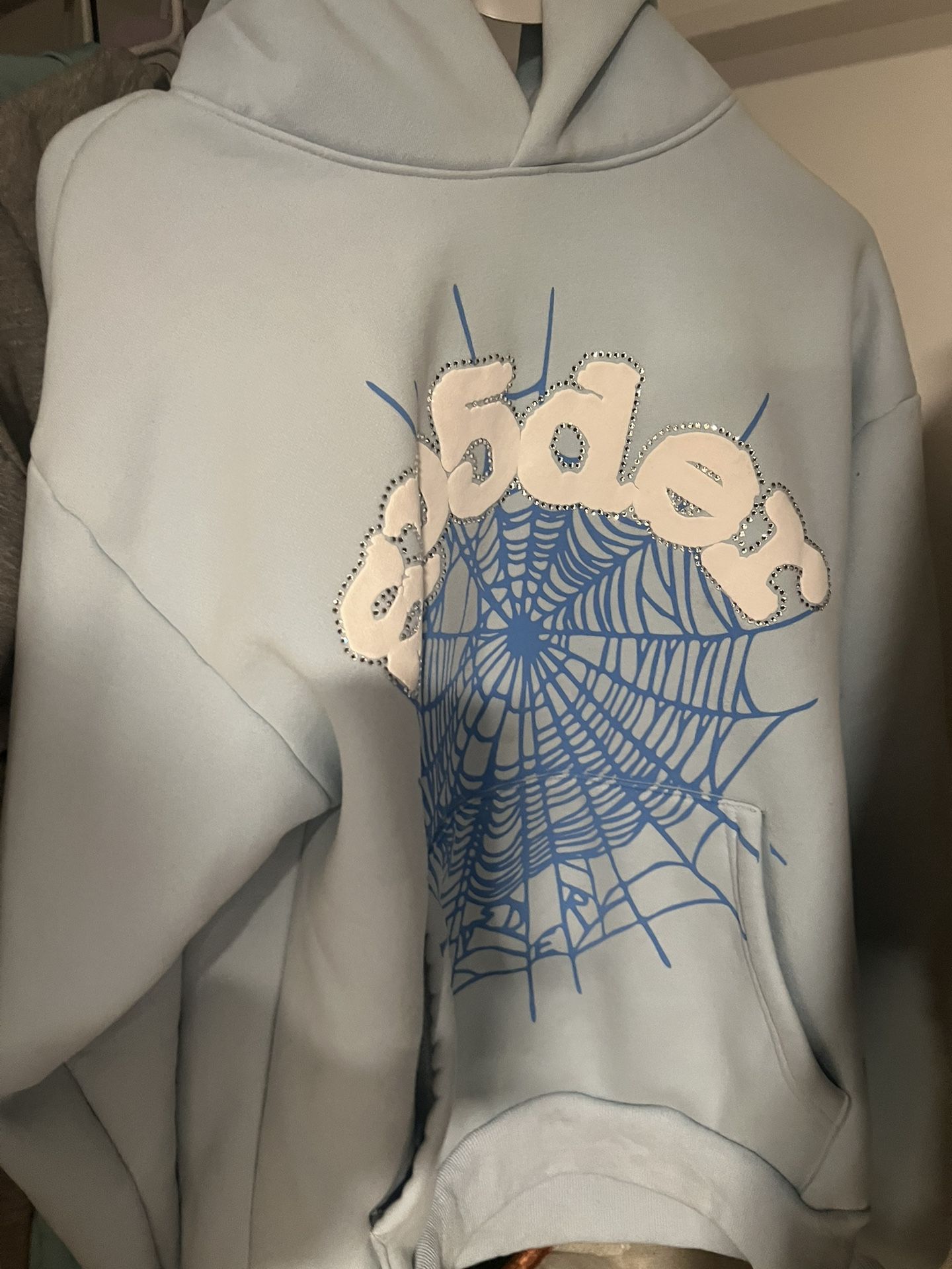 Spider Hoodie Baby Blue