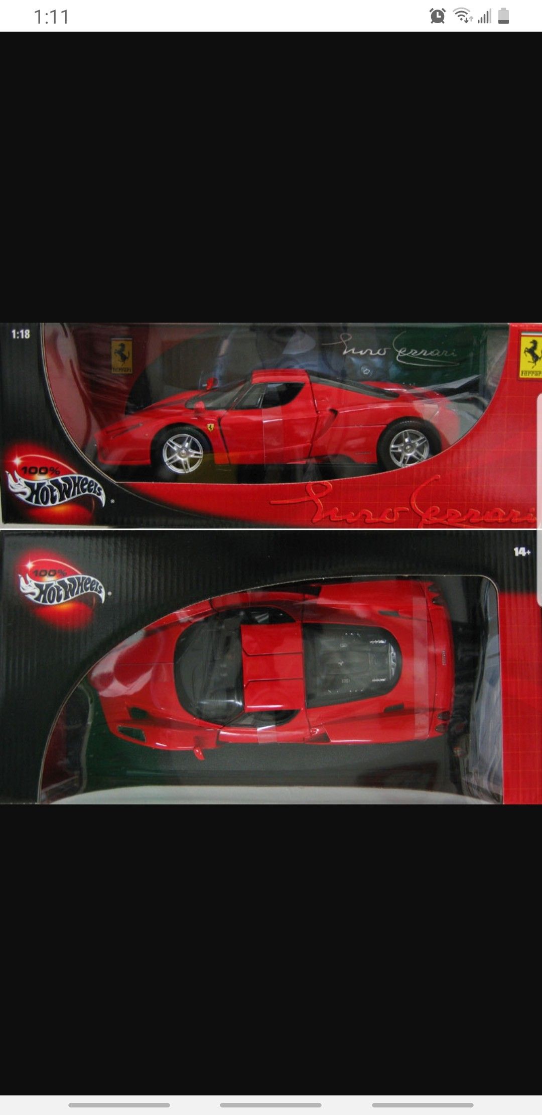 Ferrari Enzo Hot Wheels 1/18 - Miniature De Collection Occasion
