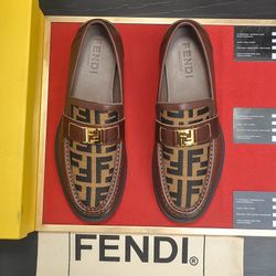 Fendi Men’s Leather Shoes With Box New 