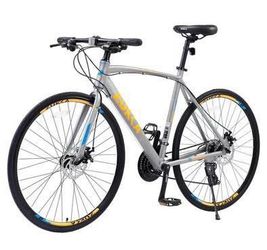 Assembled New 24-Speed Hybrid Road Bike for Adults- 700c Disc Brake Lightweight Aluminum Frame