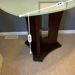 Crackle Glass Counter Height Dining Table
