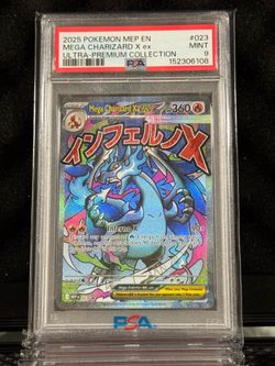 2025 Pokemon MEP EN Ultra Premium UPC #023 Mega Charizard X ex PSA 9