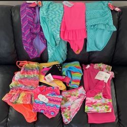 Girl Bathing Suits 14-16 And X-Large New With Tags 