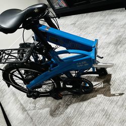Like New - Blue E-Joe Electric Folding Bike