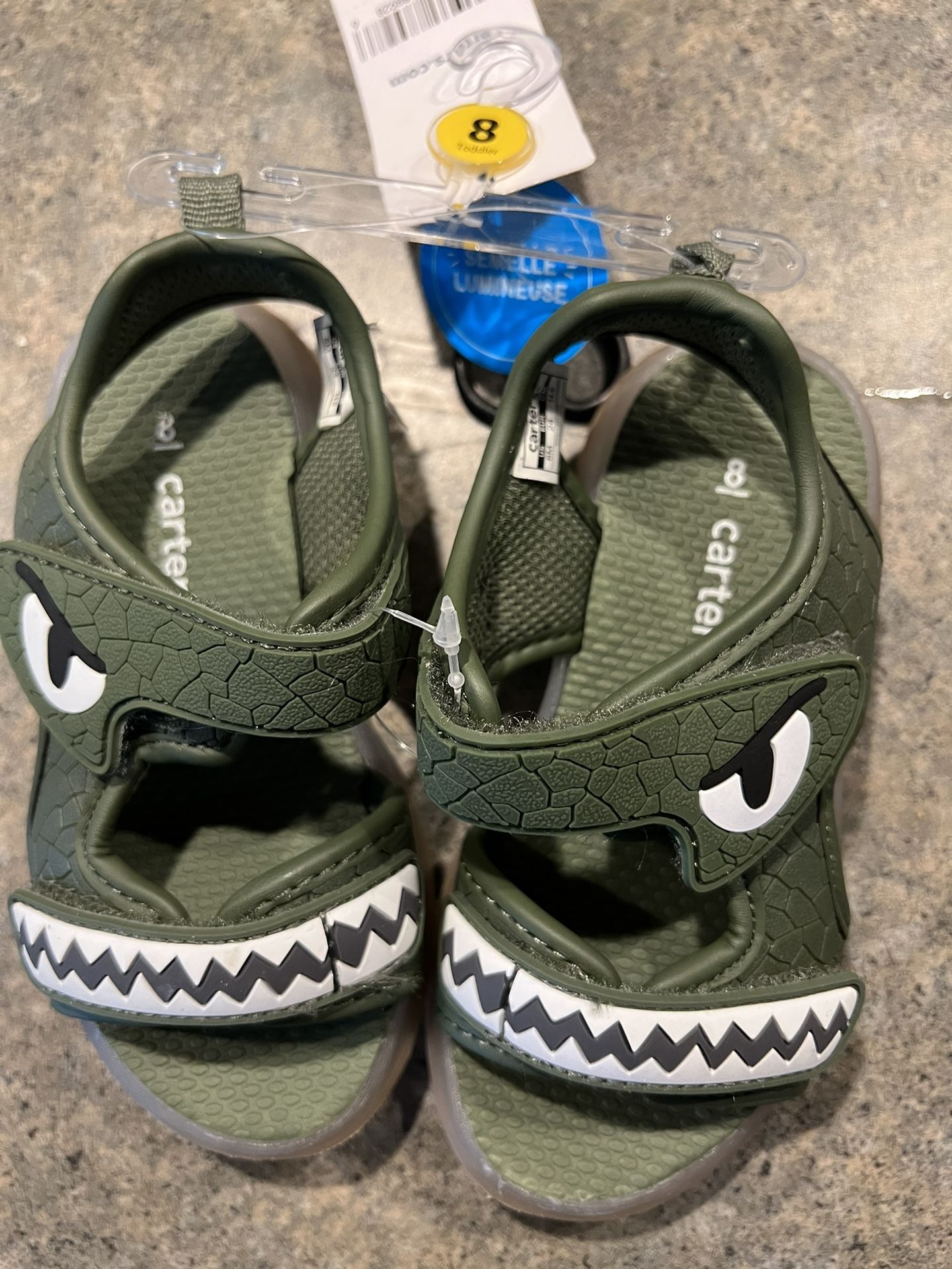 NEW Carters Dinosaur Sandals, Toddler8 for Sale in Island Park, ID