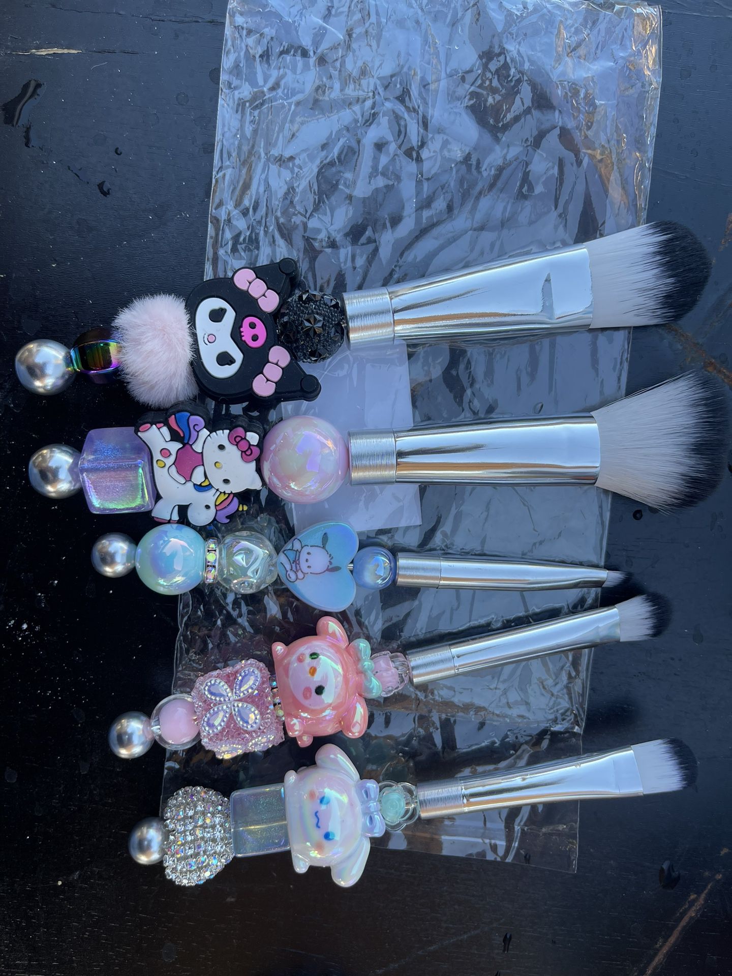 HK & Friends Beaded Makeup Brushes 