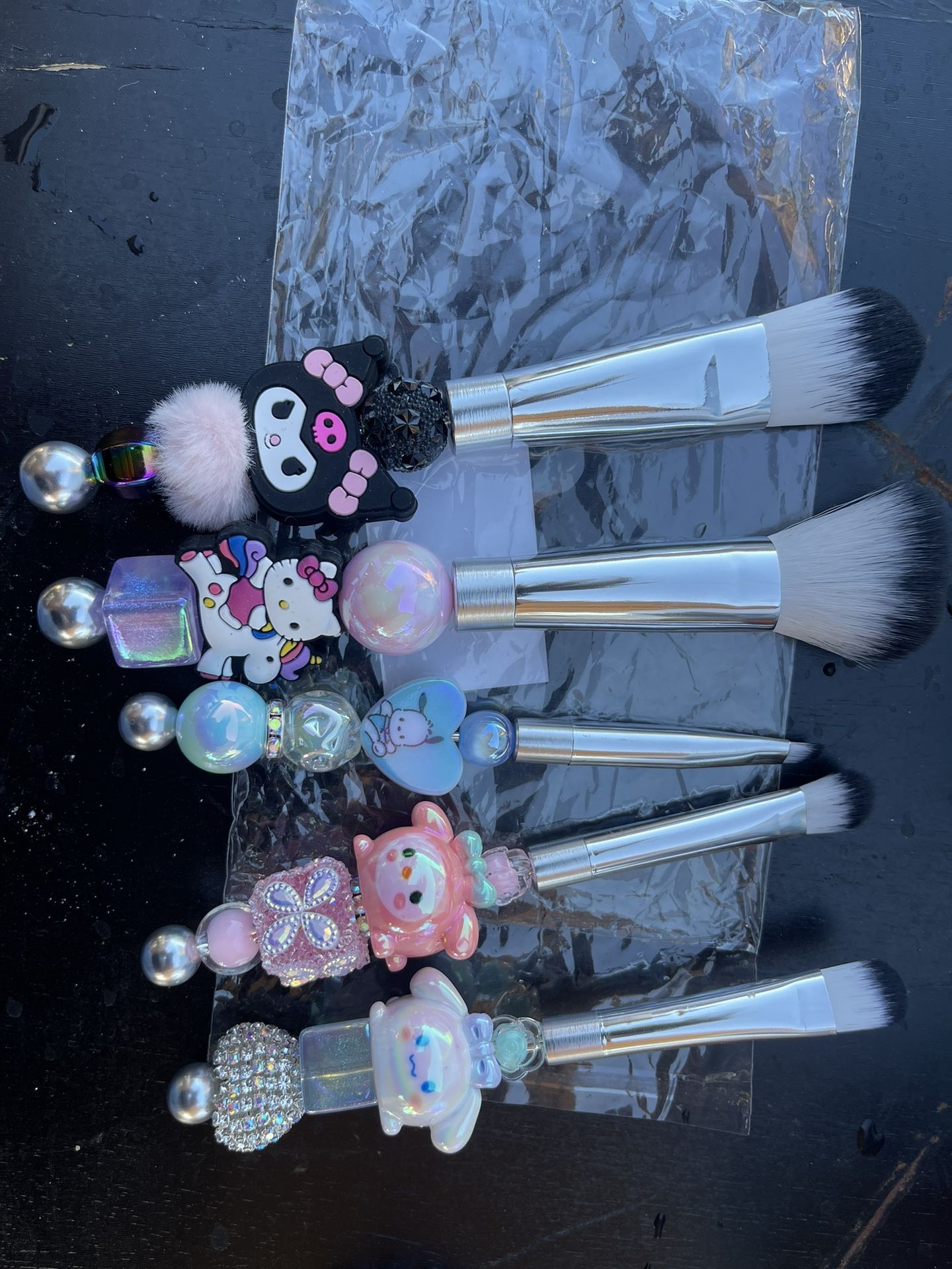 HK & Friends Beaded Makeup Brushes