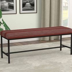 Red Striped Motif Bench ONLY $199! Lowest Prices Ever!