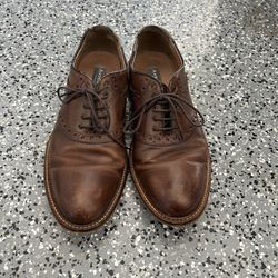 Men’s Aston Grey Dress Shoes, Size 8