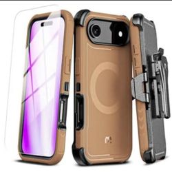 Brown iPhone Air Case with Screen Protector