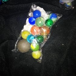Bag O Vintage marbles 