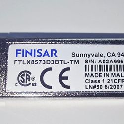 Finisar FTLX8573D3BTL-TM 10GB BASE-SR 850nm MMF SFP+ Transceiver