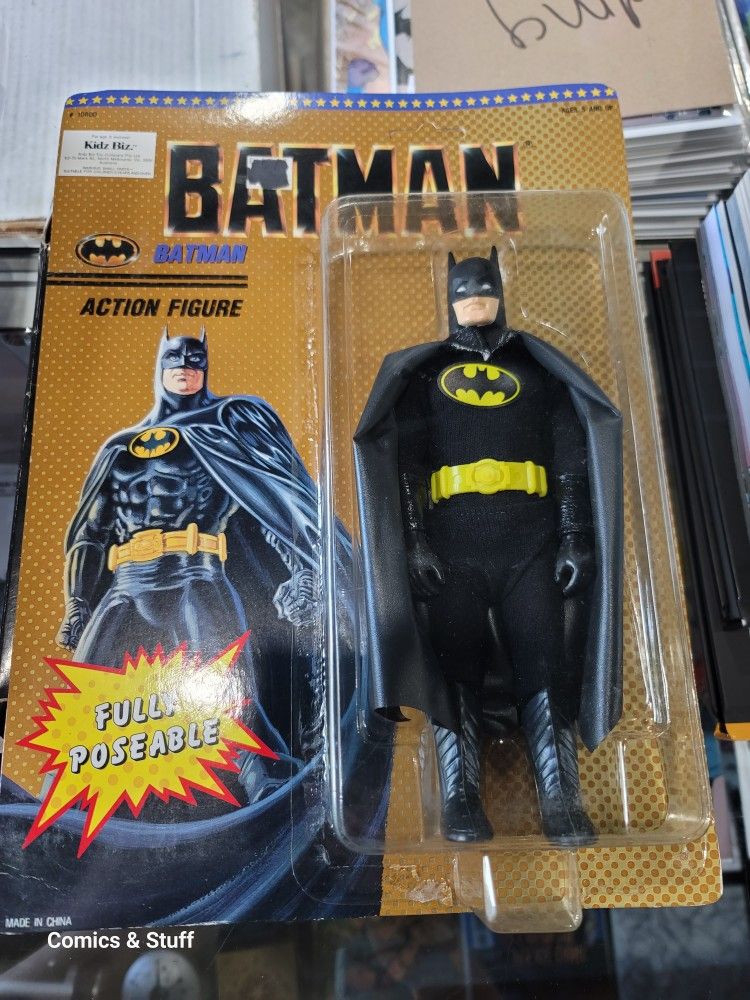 BATMAN 8" Action Figure 1989 Unpunched RARE VINTAGE
