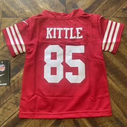 Kittle Toddler Jerseys Sizes: 2T/3T, 4T/5T, 6T/7T