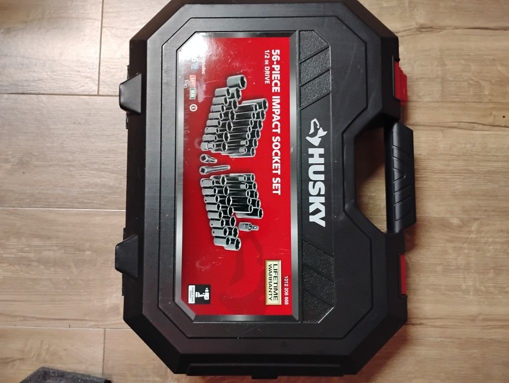 HUSKY 56-PIECE IMPACT SOCKET SET 1/2 IN DRIVE