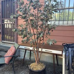 7’ Artificial Olive Topiary Tree