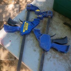  Irwin Quick-Grip one-hand bar clamps