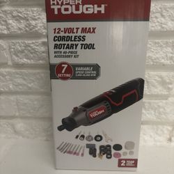 Hyper Tough Hyper Tough 12V Max* Lithium-lon Cordless Variable Speed Rotary Tool, 40 Accessories, with 1.5Ah Battery and Charger, 99315
