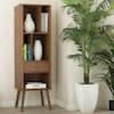 Baxton Studio Ellingham Medium Brown Storage Cabinet  