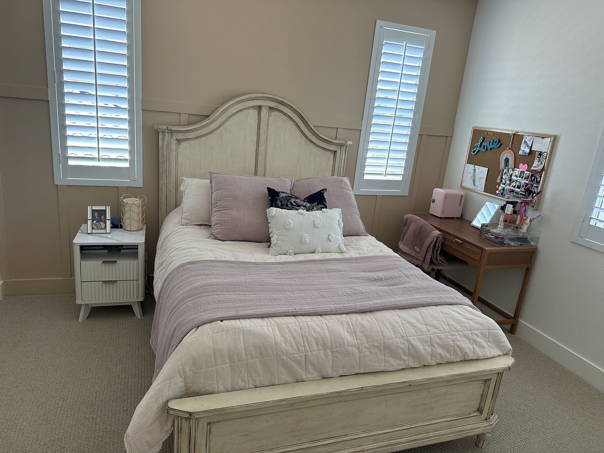 Queen Bed frame  And Matching Nightstand