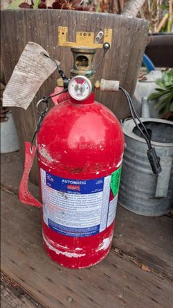 Sea-fire FD 226M Marine Fire Suppression Tank Cylinder Please Read Boat Yacht Extinguisher Heat Activating Needs Recharge