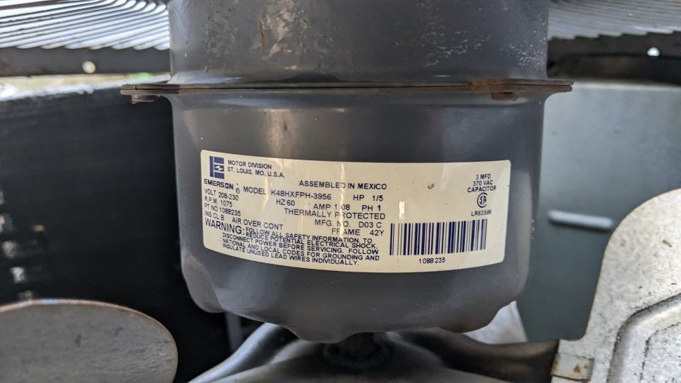 Used Fan Motor For Center Air, Needs Rebuilt 