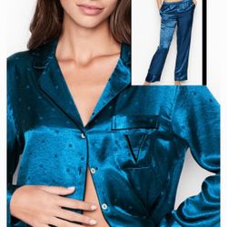 New Victoria Secret Heavy Satin Pj Set Size XL 