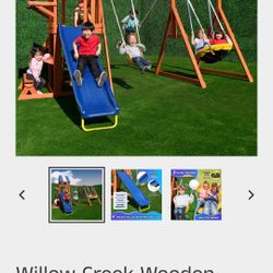 Willow Creek Wooden Swing Set 