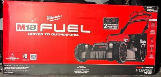 Milwaukee M18 lawnmower with (2) 12.0Ah batteries and charger 21 inch self propelled BRAND NEW IN BOX