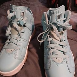 These sneakers are a pair of Nike Air Jordan 6