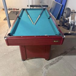 Pool Table With Tennis Top 