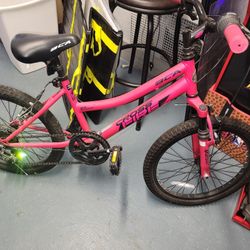 Girl Bike Road Three Times 